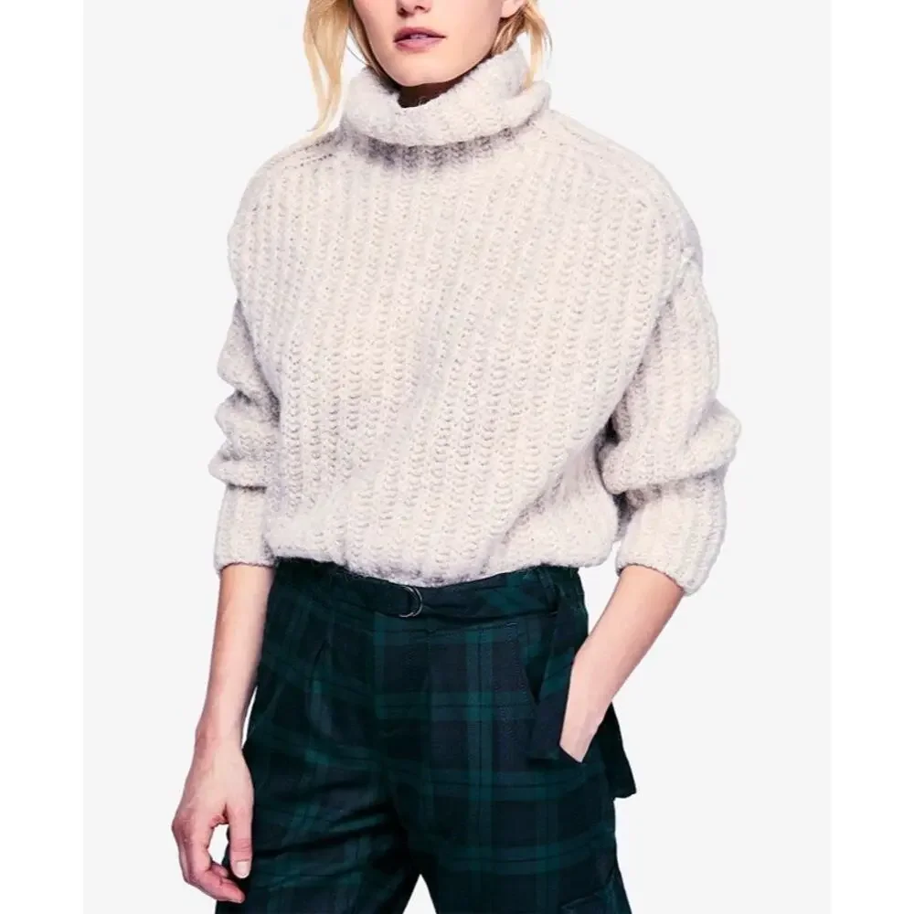 Free People Fluffy Fox Oversized Sweater